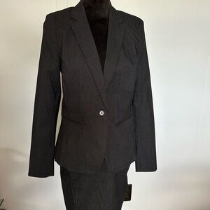 New York & Company matching pinstripe Tortie Jacket & Skirt